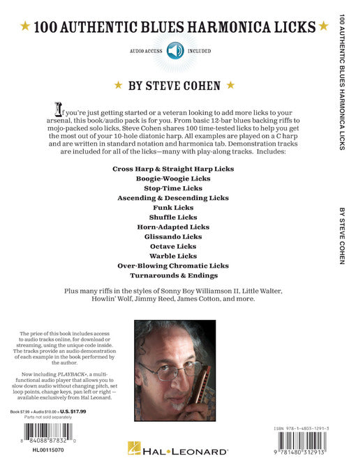 100 Authentic Blues Harmonica Licks