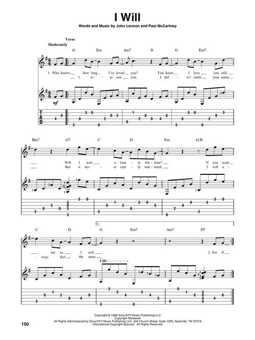 100 Most Popular Songs for Fingerpicking Guitar