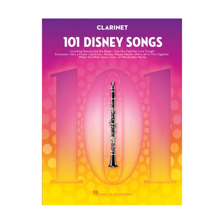 101 Disney songs for clarinet sheet music