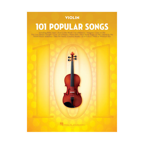 101 popular songs for violin sheet music
