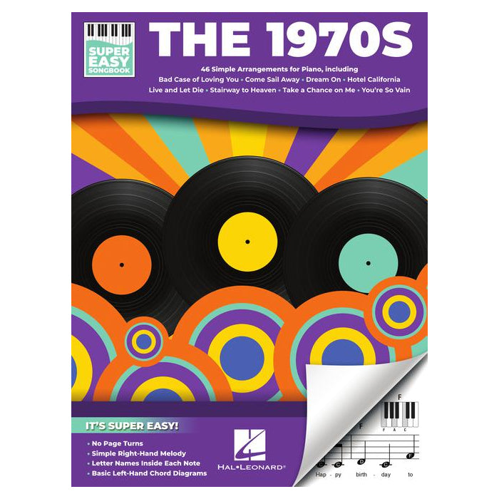 1970s sheet music easy piano