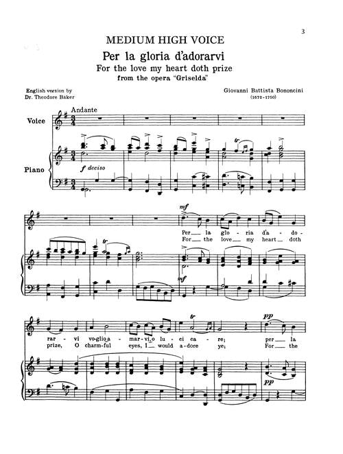 24 Italian Songs and Airas for Medium High & Medium Low Voice