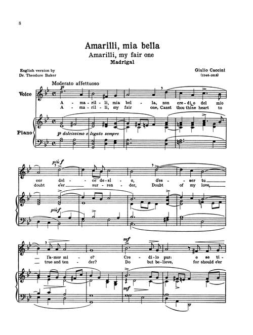 24 Italian Songs and Airas for Medium High & Medium Low Voice