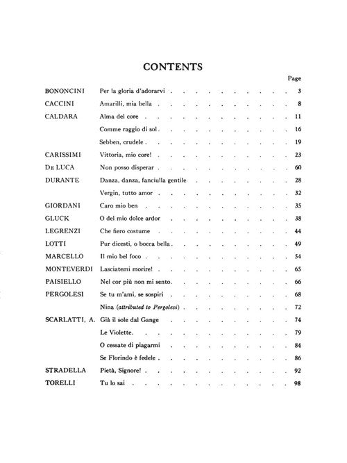 24 Italian Songs and Arias for Medium High Voice