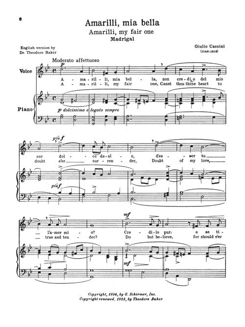 24 Italian Songs and Arias for Medium High Voice