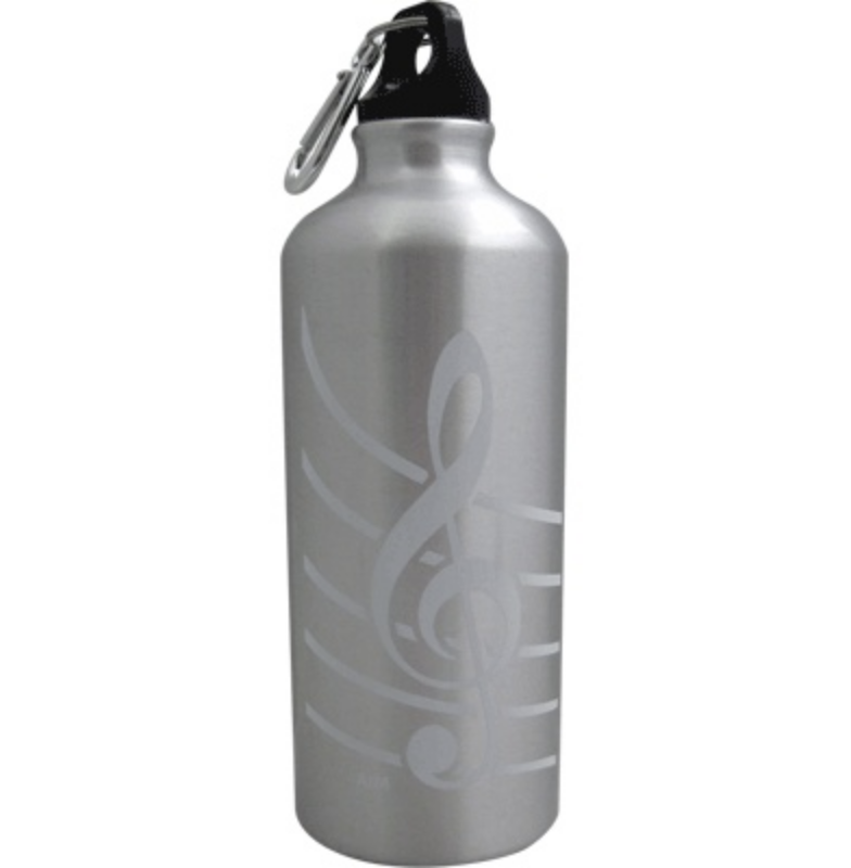 Silver G-Clef Aluminum Bottle (20oz)