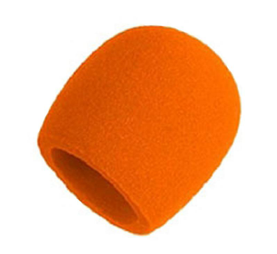 Bonnette anti-vent en mousse orange pour micro Hamilton StagePro