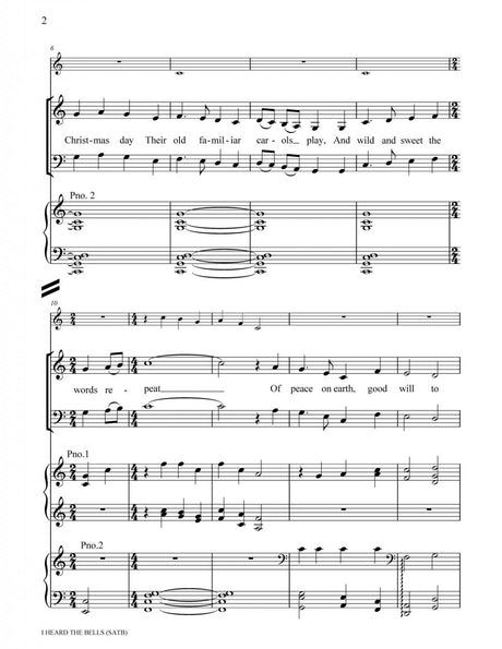 I heard the bells on christmas day hymn for church choir