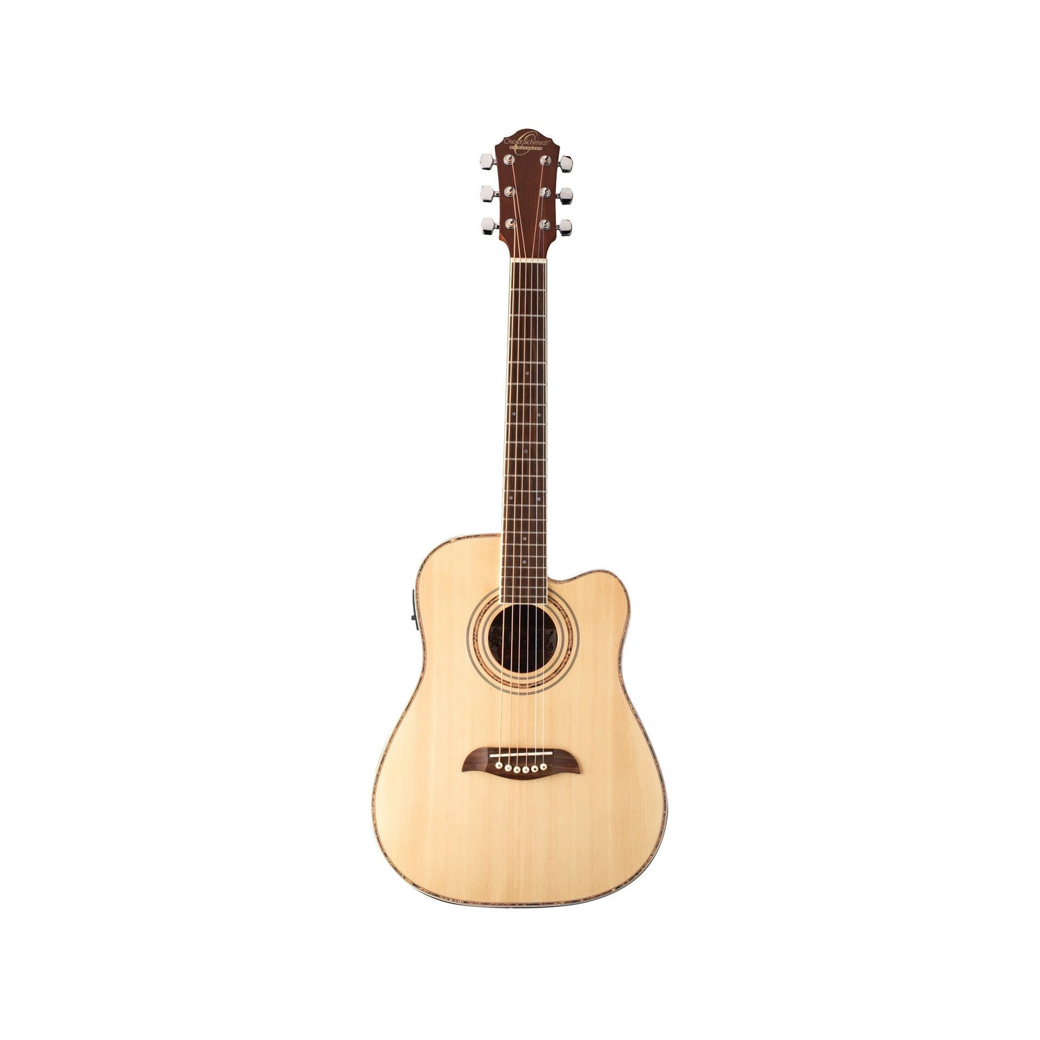 Guitare électro-acoustique 3/4 Dreadnought Pan Coupé Oscar Schmidt