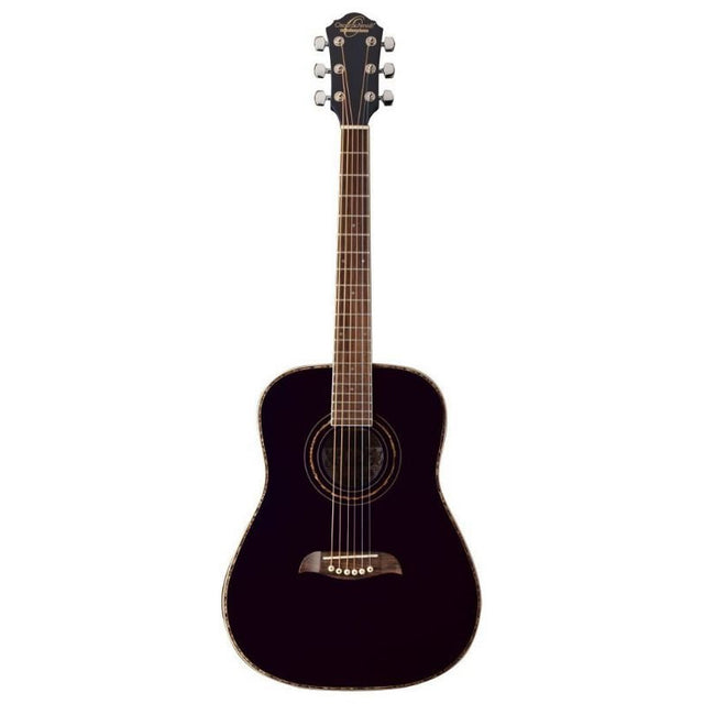 Oscar scmidt black acoustic 3/4 dreadnaught guitar