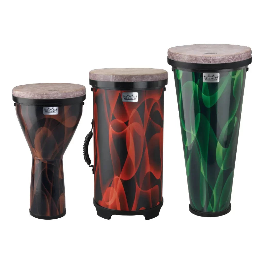 Pack de 3 tambours et djembés Remo Versa Tubano