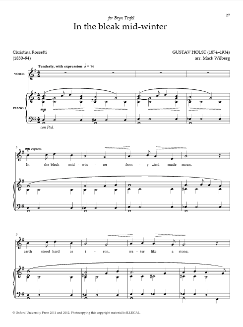 Christmas Carol Songbook: High Voice