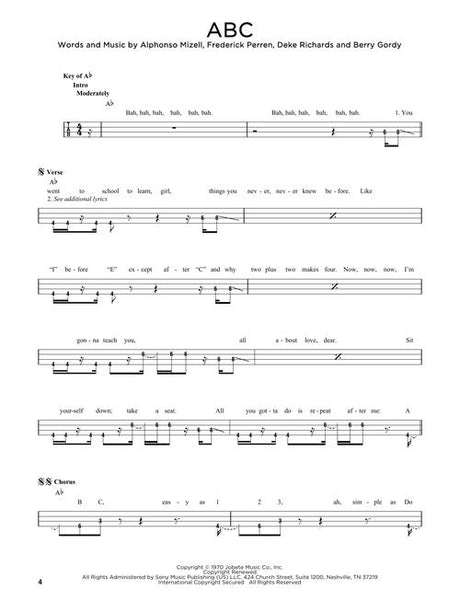 ABC by Michael Jackson sheet music for electric guitar