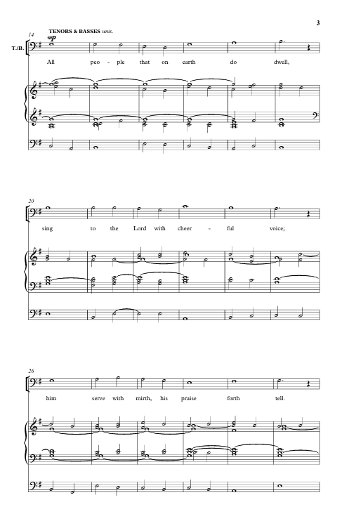 All people that on earth do dwell by Mack Wilberg Sheet music sung by the tabernacle choir