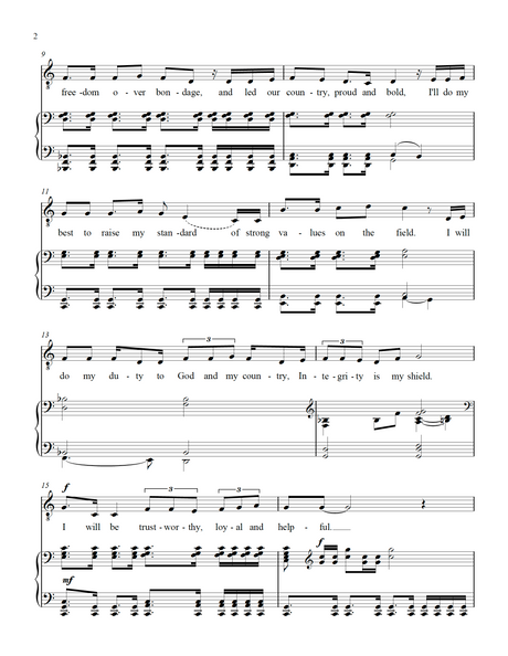 american scout sheet music for court of honor or eagle scout