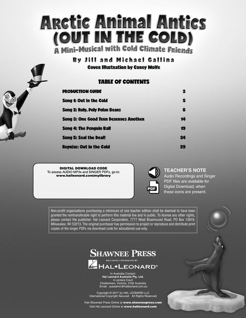 arctic animal antics mini kids musicals
