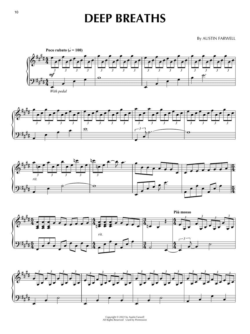 austin farwell piano sheet music deep breaths