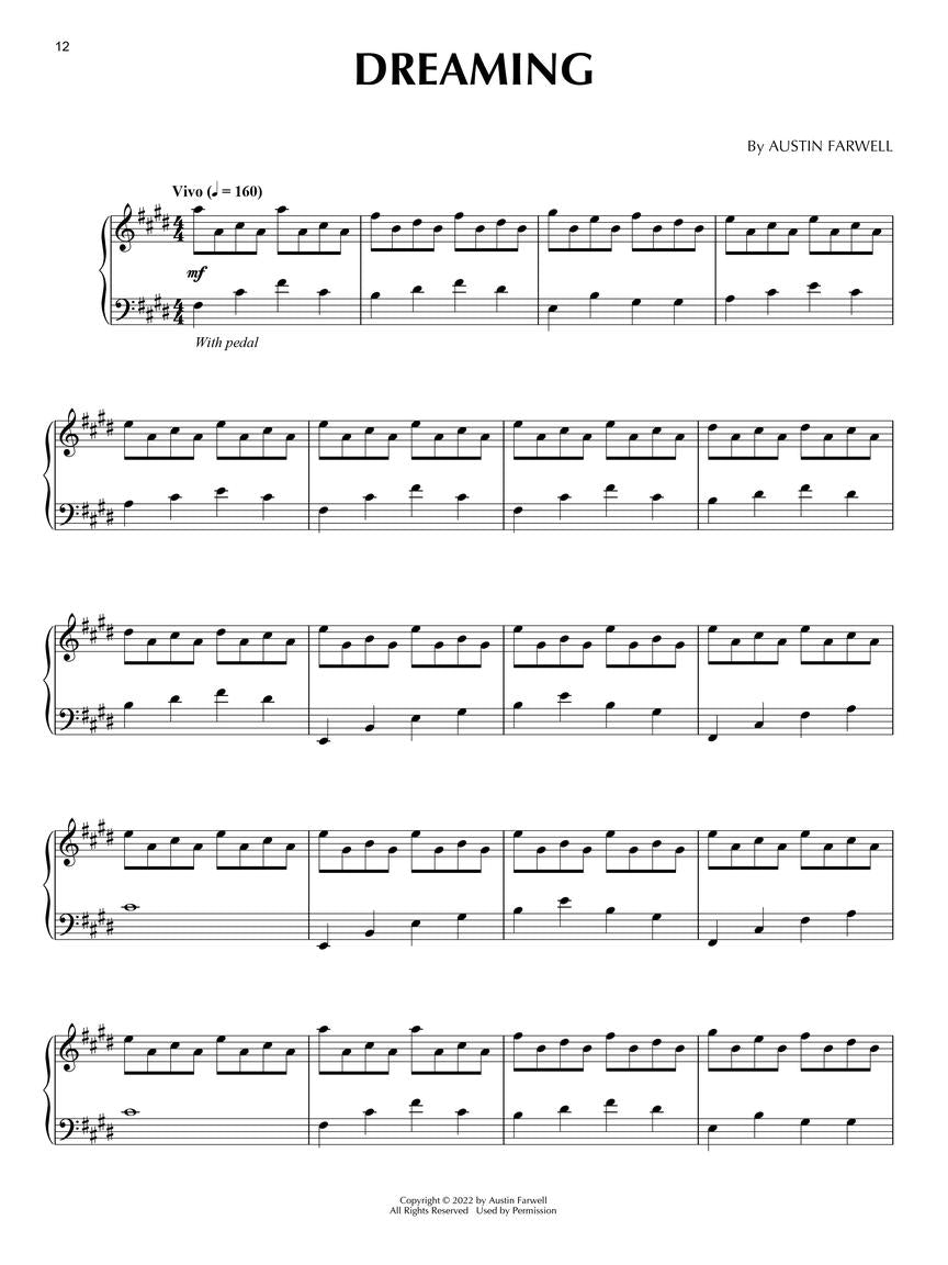 austin farwell piano sheet music dreaming