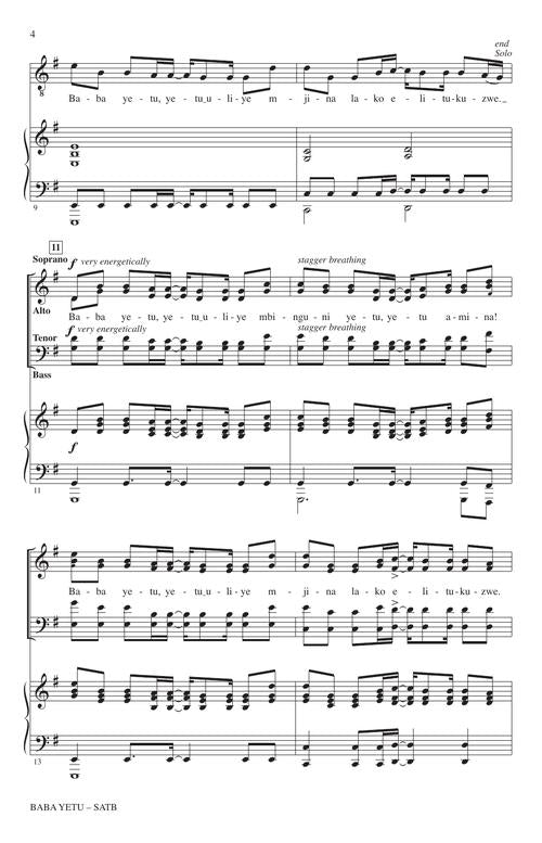 Baba Yetu (SATB) - Christopher Tin