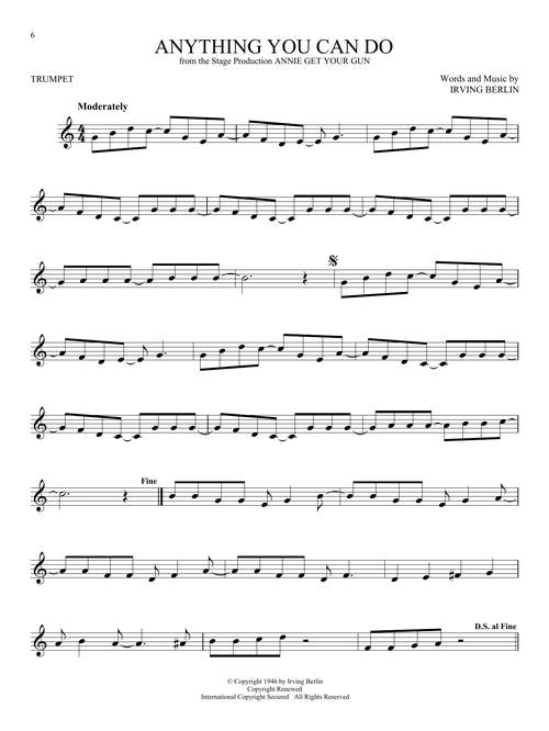 Joseph broadway musical trumpet songs sheet music