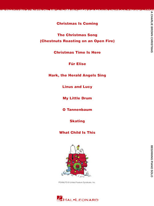 A Charlie Brown Christmas Beginning Piano Solos
