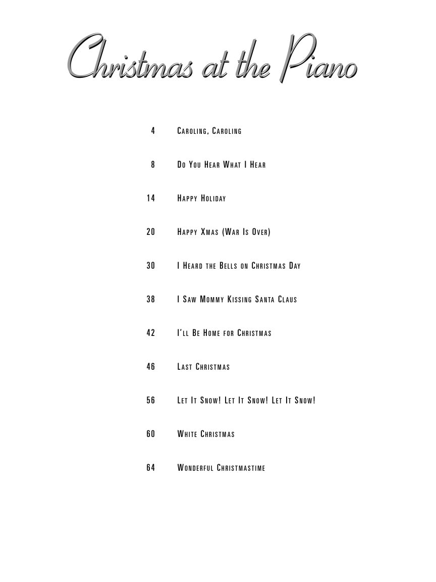 Christmas at the Piano: Duets for 1 Piano and 4 Hands