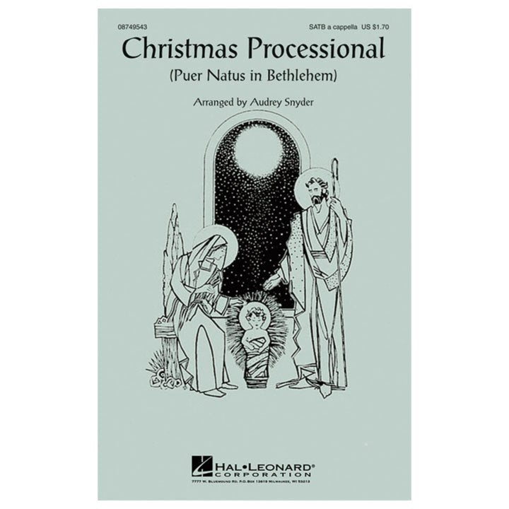 Christmas processional for choir sheet music