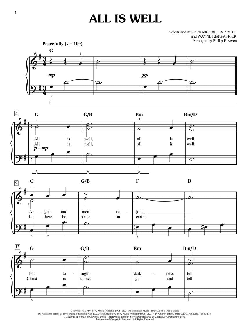 Christmas Sentiments: 19 Nostalgic Songs Arranged by Phillip Keveren