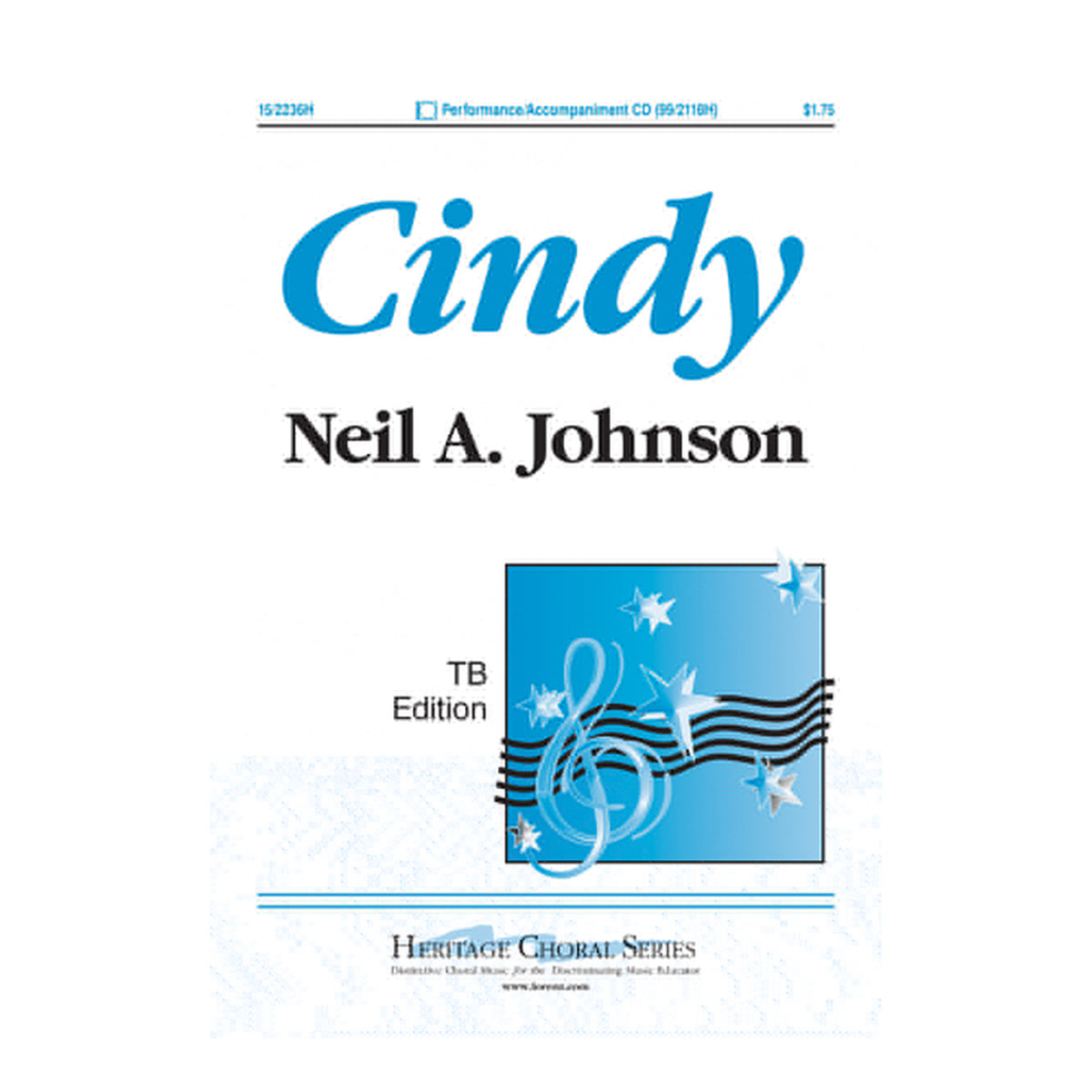 Choir sheet music for Cindy