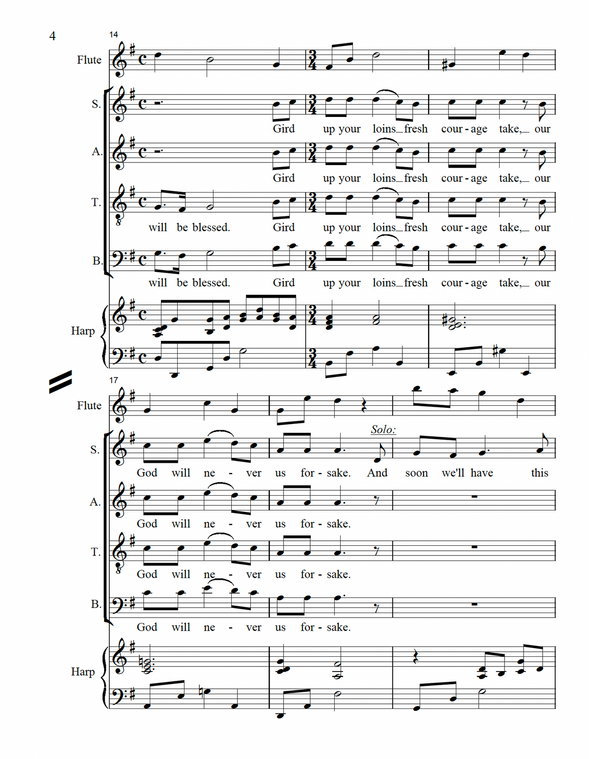 Come Come Ye Saints (SATB)