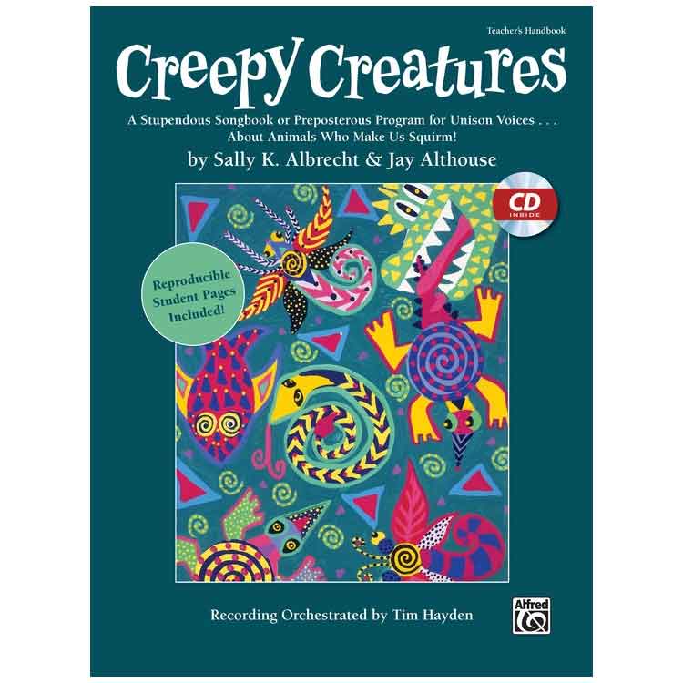 creepy creatures songbook and kids musicals about animals