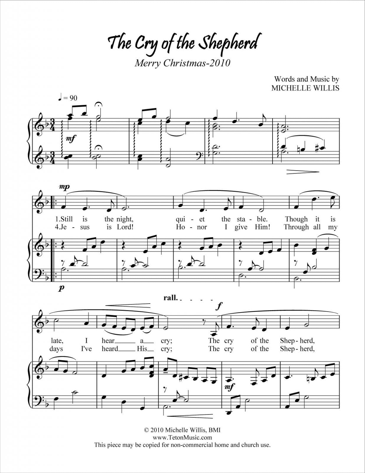 Le cri du berger (Solo)