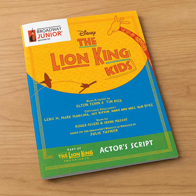 Disney's lion king kids script for broadway jr for schools