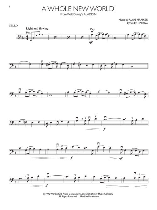 Disney Movie Hits for Cello
