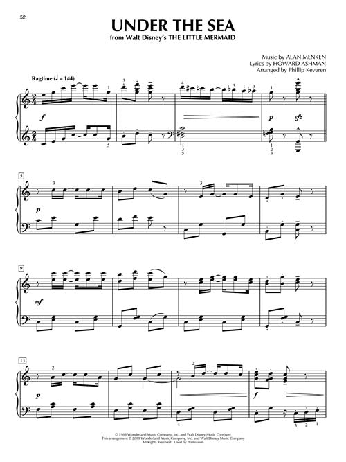 Chansons Disney pour piano classique