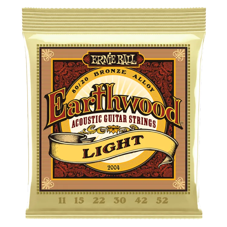 Earthwood Light 80/20 Acoustic Strings Ernie Ball (11-52)