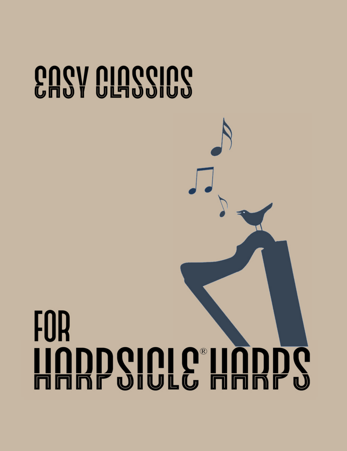 Easy lap harp sheet music for beginners