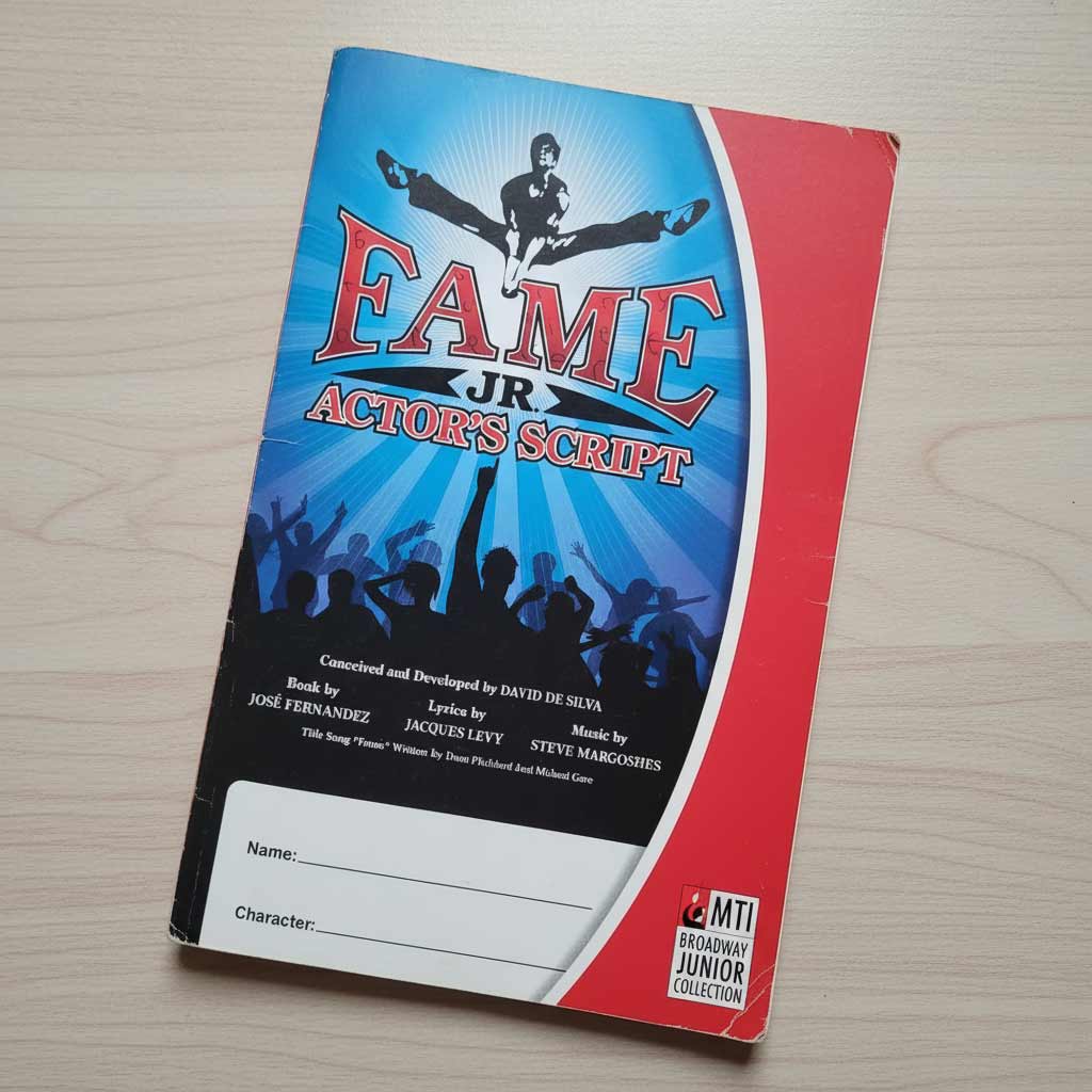 Fame Jr Script (10 pack)