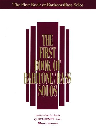 Le premier livre de solos de baryton/basse