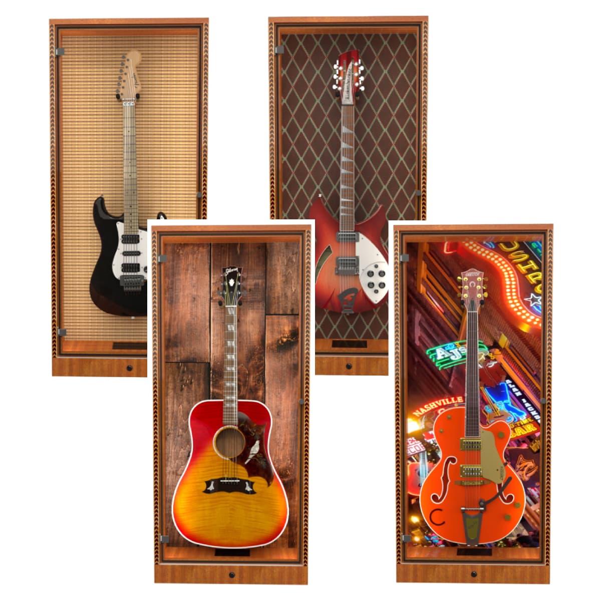 The ShowCase Deluxe Guitar Display Case