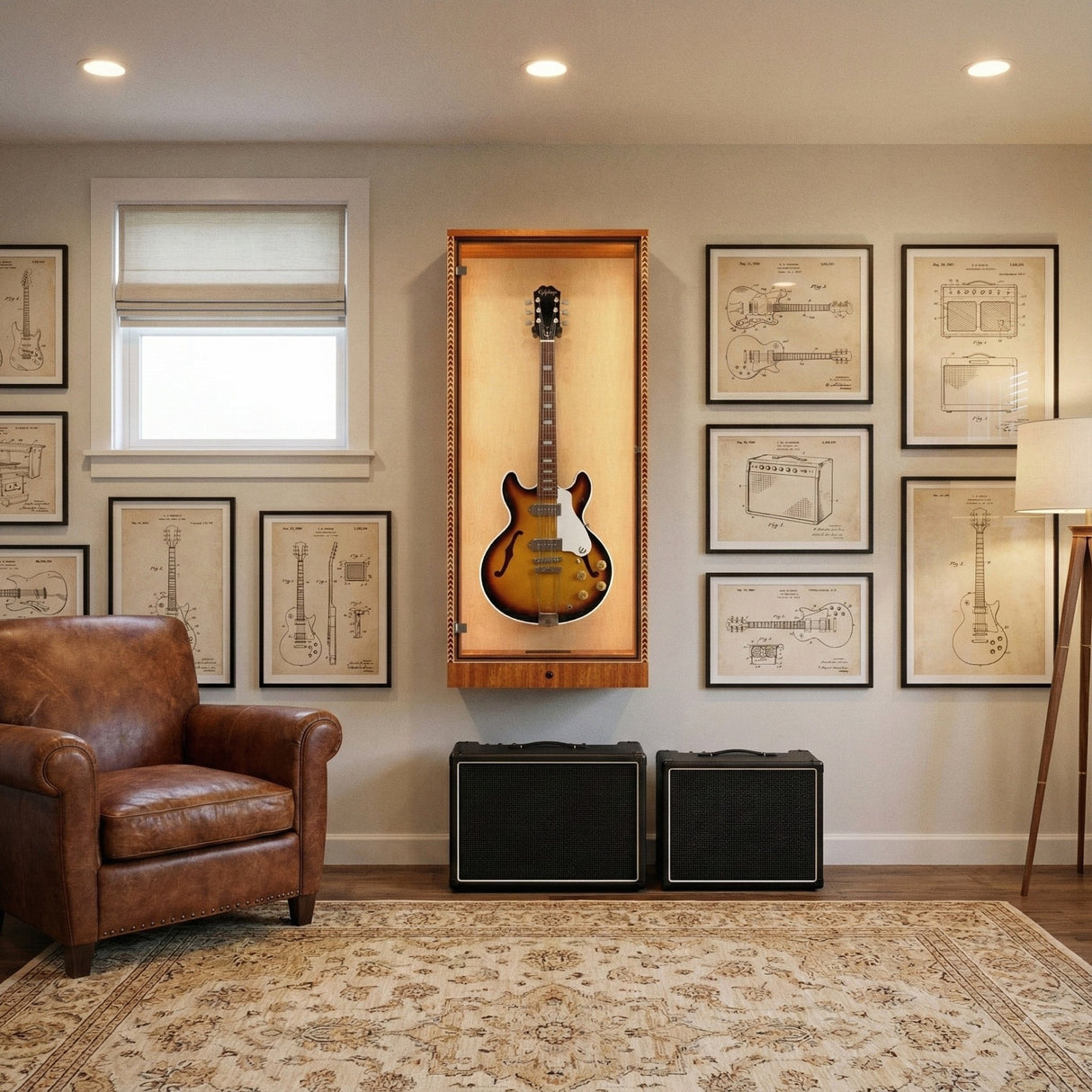 The ShowCase Deluxe Guitar Display Case