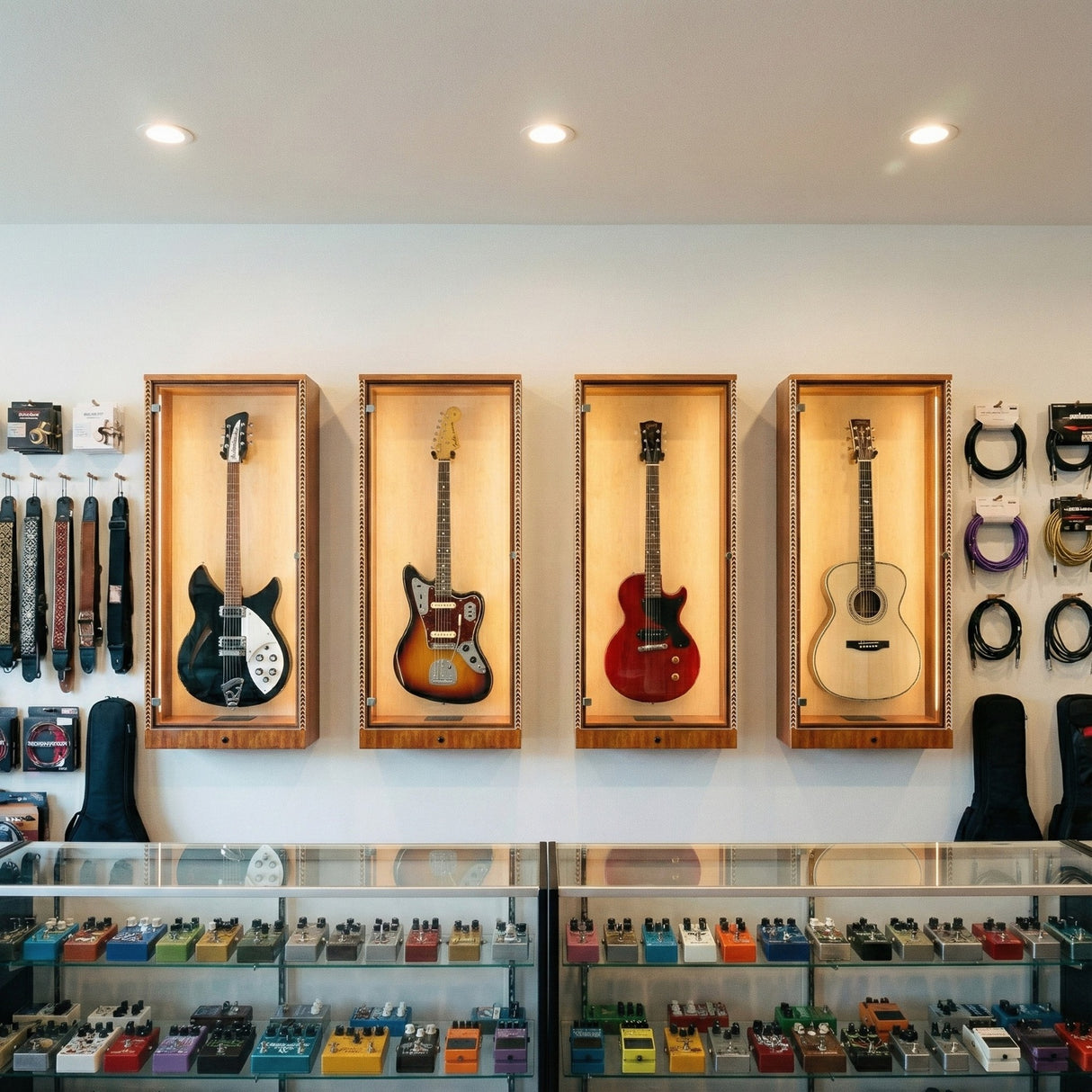 The ShowCase Deluxe Guitar Display Case