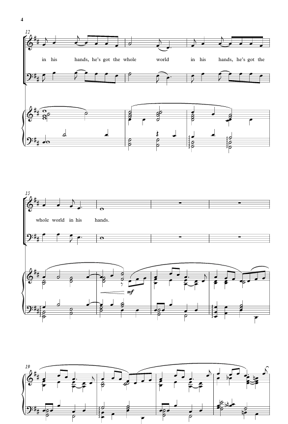 he's got the whole world in his hands by mack wilberg