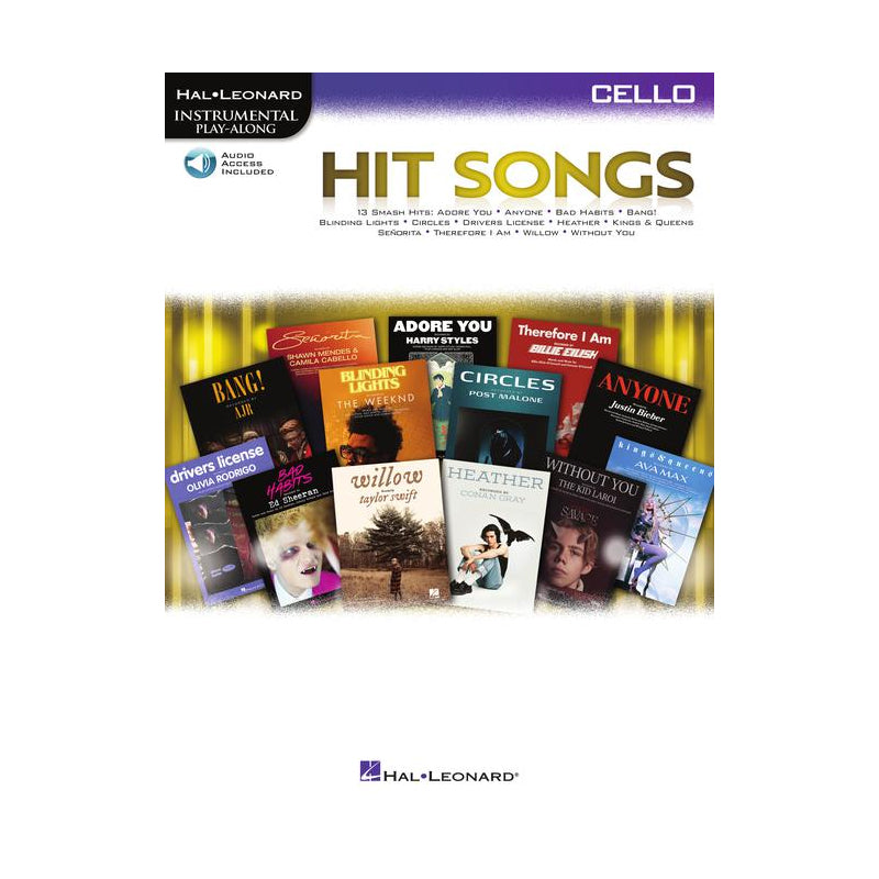hit songs for cello sheet music