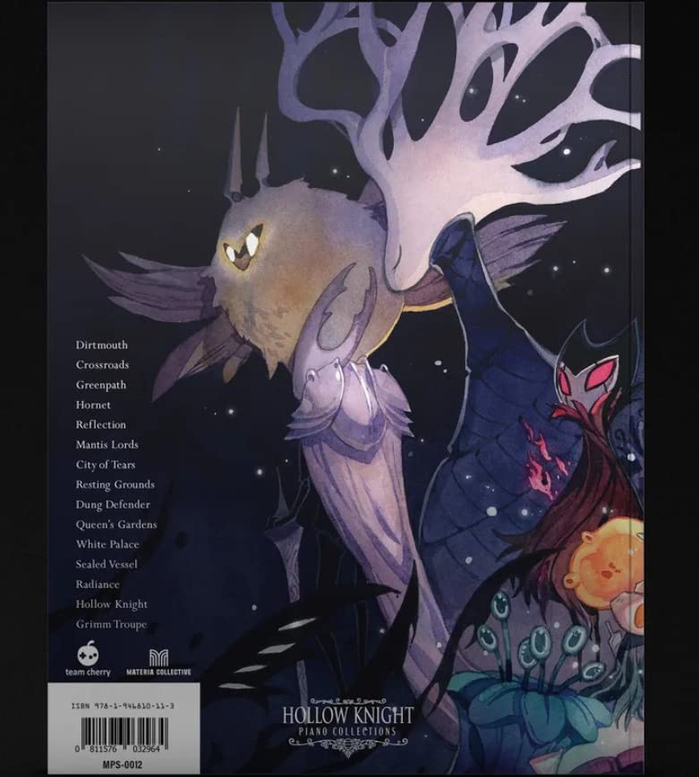 hollow knight piano collection back cover