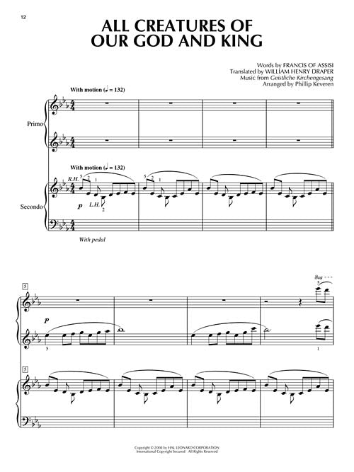 hymn duets piano sheet music phillip keveren