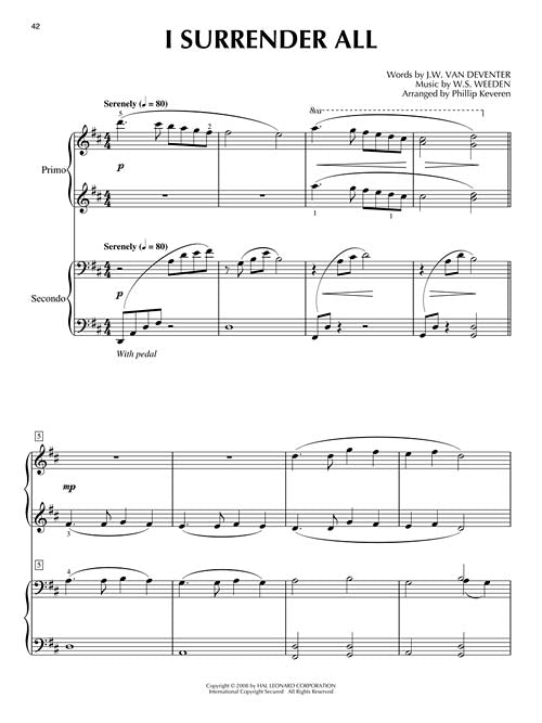 hymn duets piano sheet music phillip keveren