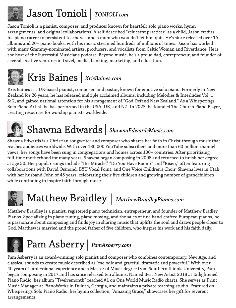 hymns sampler piano sheet music volume 2