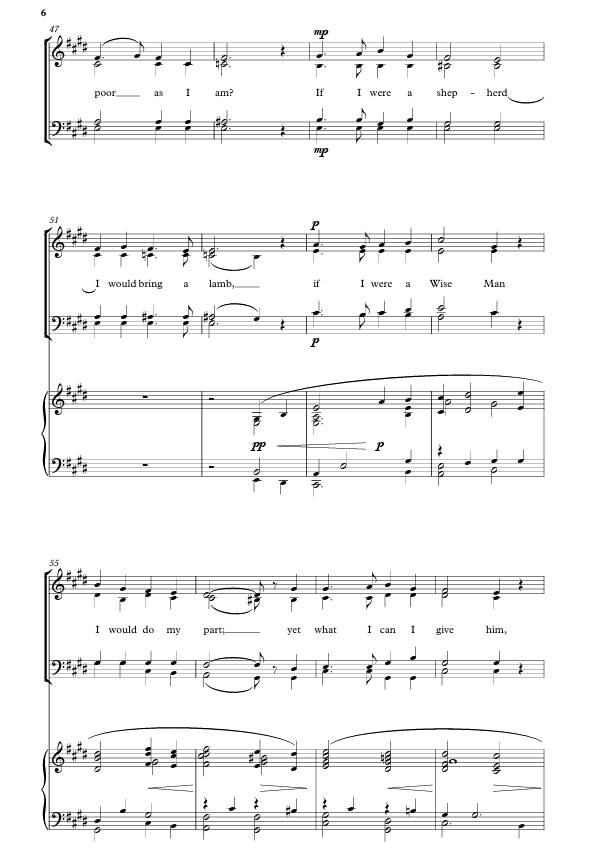 In the bleak mid-winter by mack wilberg