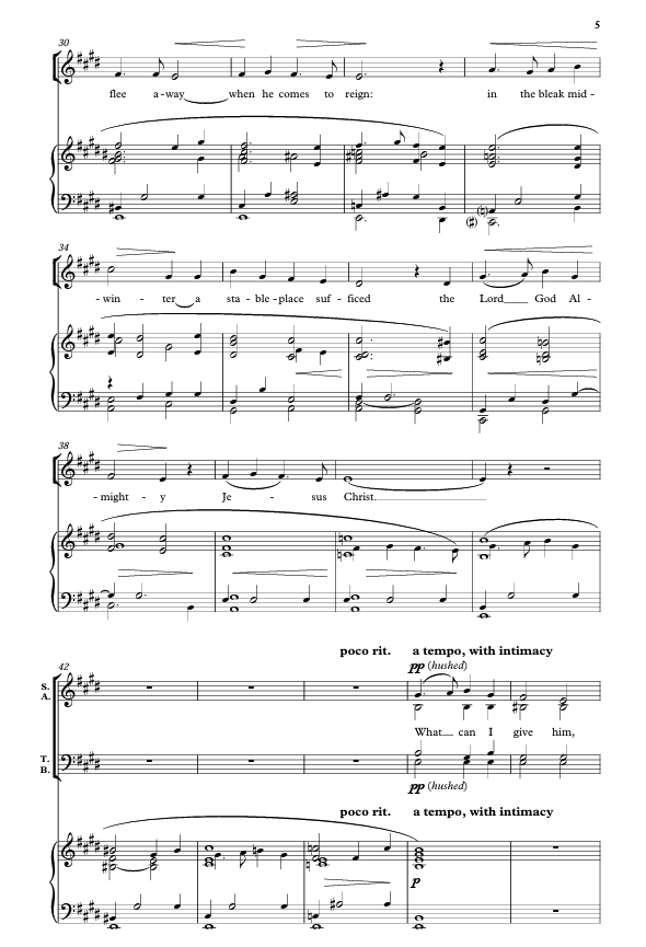 In the bleak mid-winter christmas music by mack wilberg